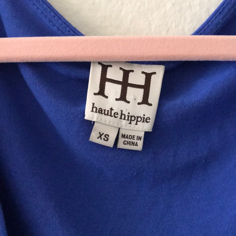 Haute Hippie Surplice Neckline Wrap Dress XS - Picture 4 of 7